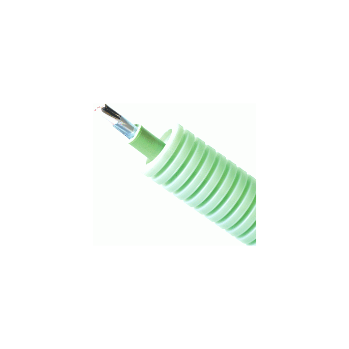 Pipelife flexbuis 16mm / Signaal- /telefoonkabel groen 2x2x0.8mm² / 100 meter