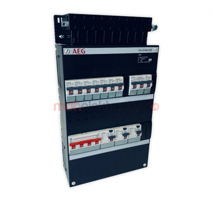 GE  AEG Groepenkast  10 Groepen 10 x Lichtgroepen  Fix-O-Rail 220x330 mm  3 Fase