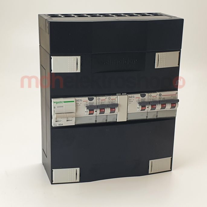 GE / AEG Groepenkast | 4 Groepen 3 x Lichtgroepen + Fornuisgroep | 220x220 mm | 1 Fase