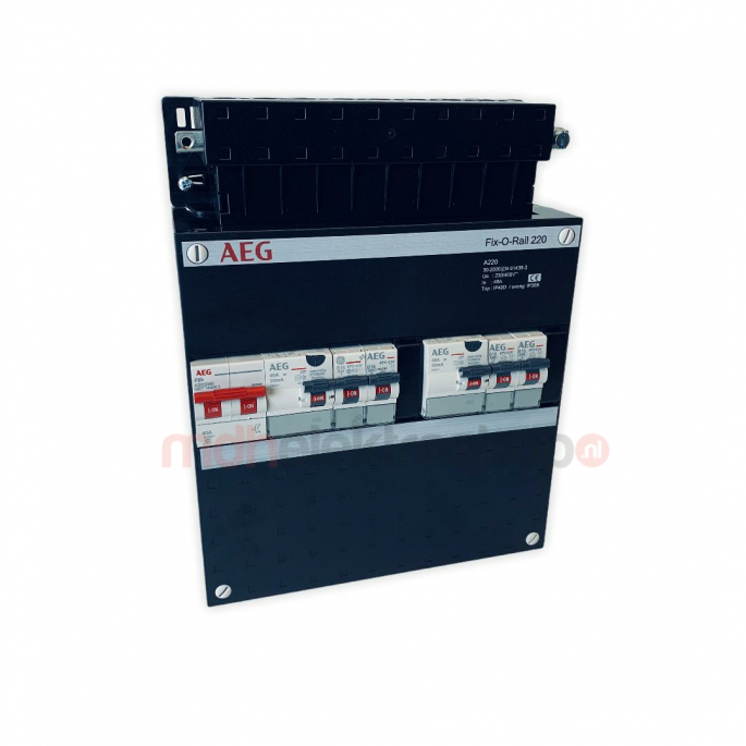 GE  AEG Groepenkast  4 Groepen 4 x Lichtgroepen Fix-O-Rail 220x220 mm  1 Fase
