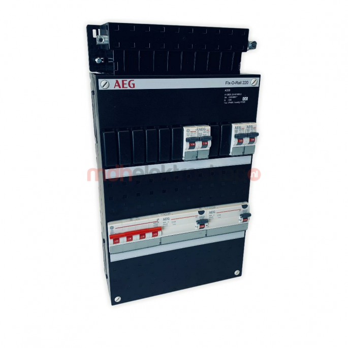 GE  AEG Groepenkast  4 Groepen 4 x Lichtgroepen  Fix-O-Rail 220x330 mm  3 Fase