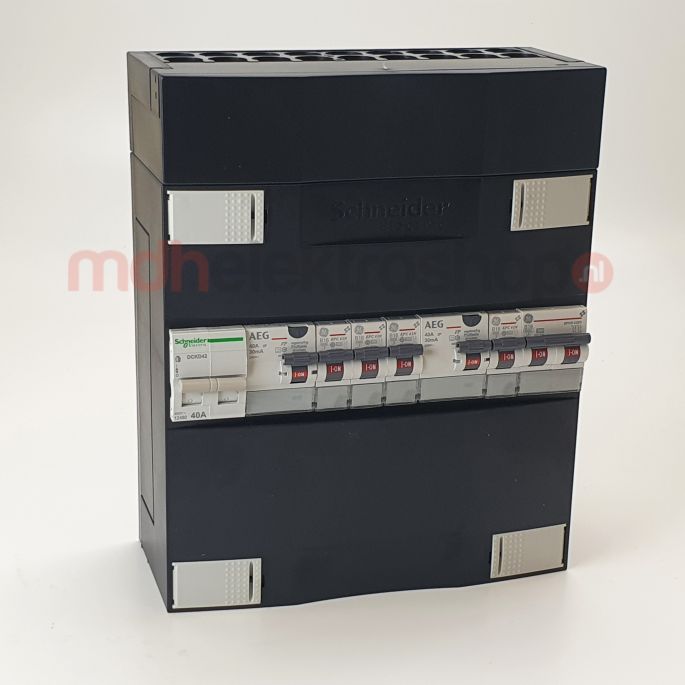 GE / AEG Groepenkast | 5 Groepen 4 x Lichtgroepen + Fornuisgroep | 220x220 mm | 1 Fase