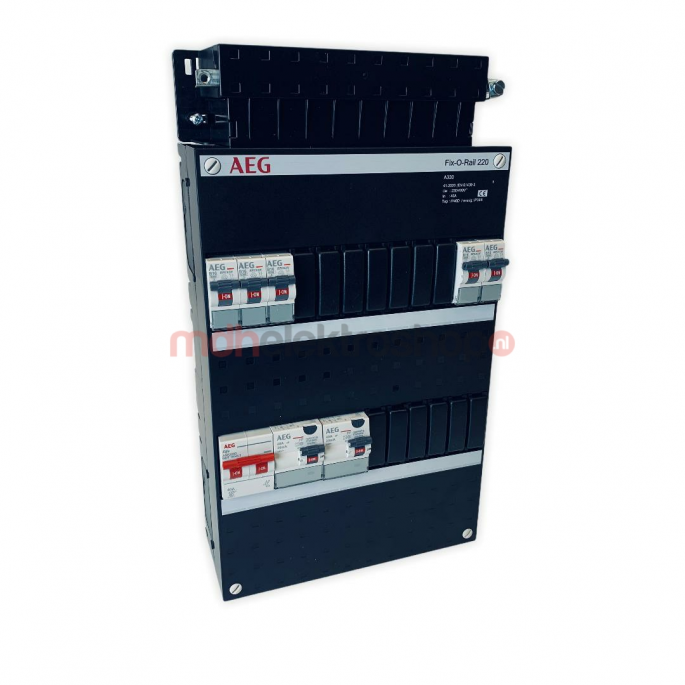 GE  AEG Groepenkast  5 Groepen 5 x Lichtgroepen  Fix-O-Rail 220x330 mm  1 Fase