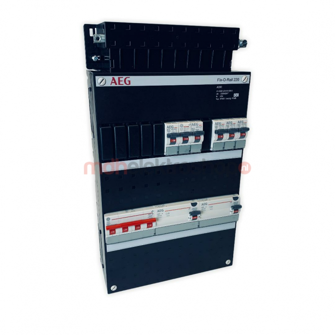 GE  AEG Groepenkast  6 Groepen 6 x Lichtgroepen  Fix-O-Rail 220x330 mm  3 Fase 4P