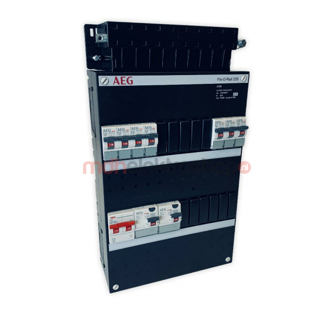 GE  AEG Groepenkast  7 Groepen 7 x Lichtgroepen  Fix-O-Rail 220x330 mm  1 Fase