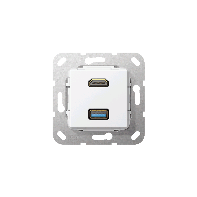 GIRA AANSL HDMI-USB B ZWG COMM