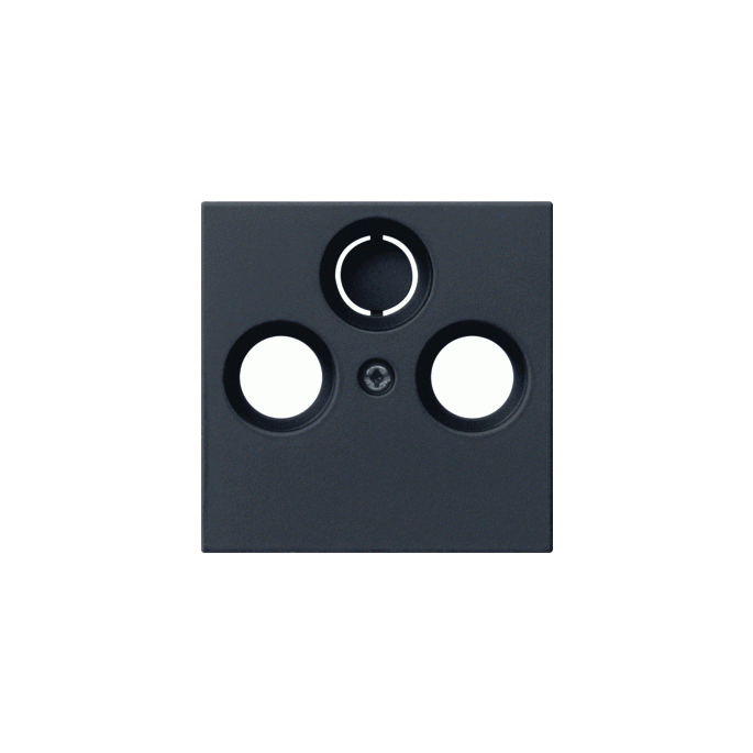 Gira | Inzetplaat 2 x coax 1 x satelliet | Systeem 55 ZMT | 0869005