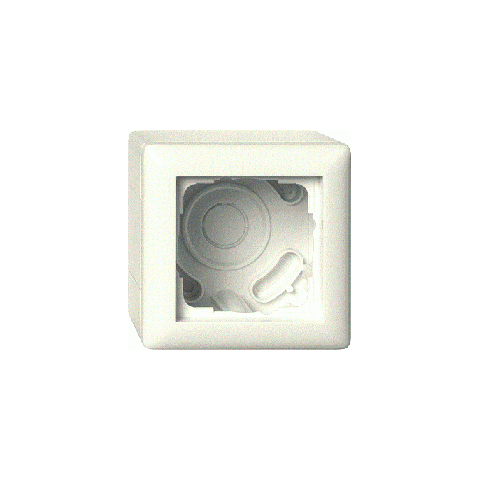Gira opbouwbehuizing 1V creme wit systeem 55 | 106101