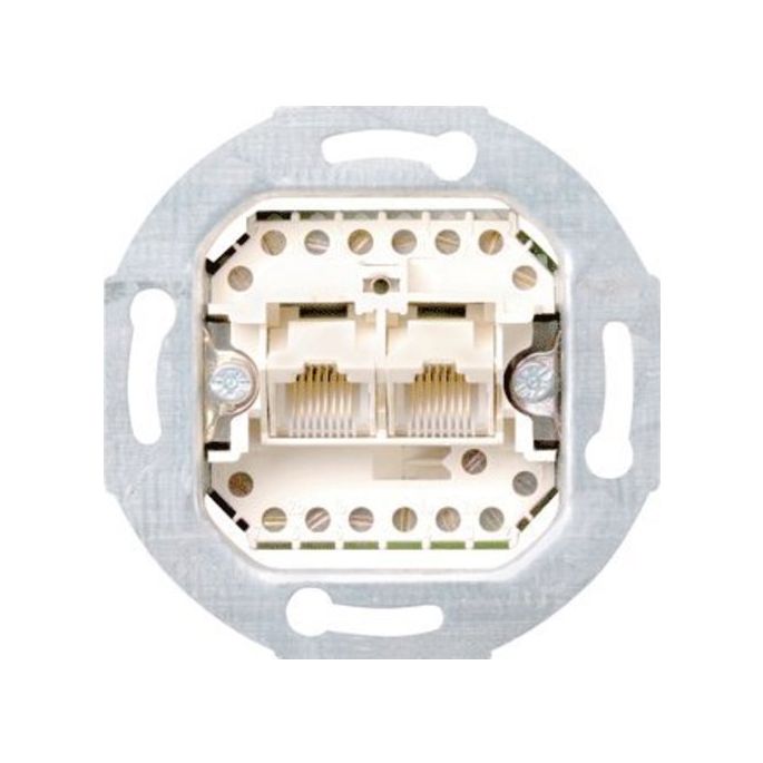 Gira  RJ45 telefoon wandcontactdoos CAT3 2-voudig  019000