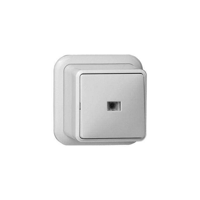 Gira | Wisselschakelaar met controleverlichting | Opbouw Wit | 011611