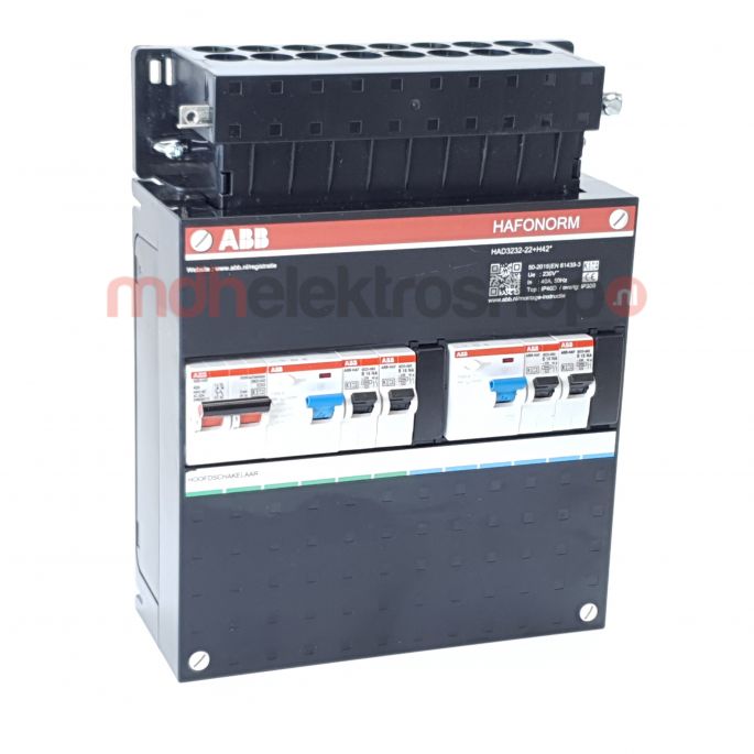 Groepenkast ABB HAF | 4 Groepen 4 x Lichtgroepen | 1 Fase | HAD 3232 22+H42