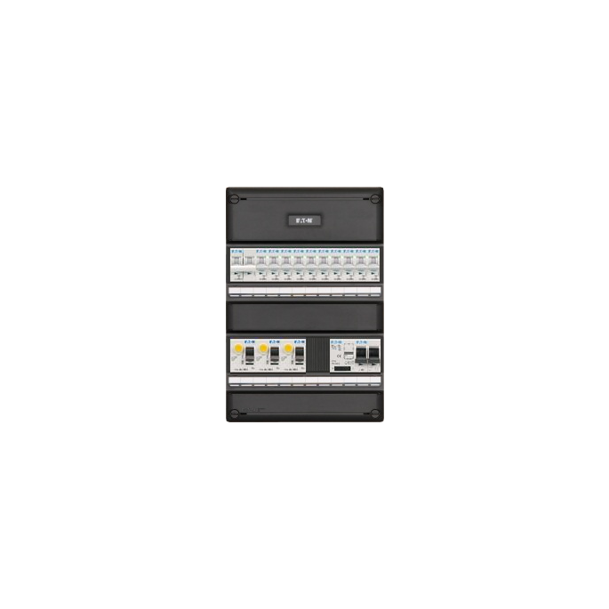 Groepenkast Eaton  11 Groepen 10 x Lichtgroepen + Fornuisgroep + Beltransformator  1 Fase  I103G14FT-HS-64
