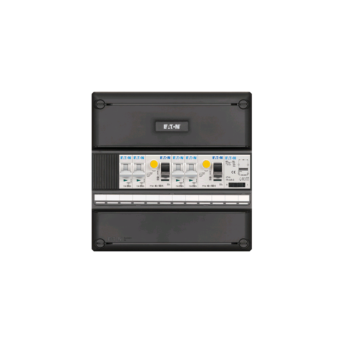 Groepenkast Eaton | 4 Groepen 4 x Lichtgroepen + Beltransformator | 1 Fase | I-42G140T-0S-44