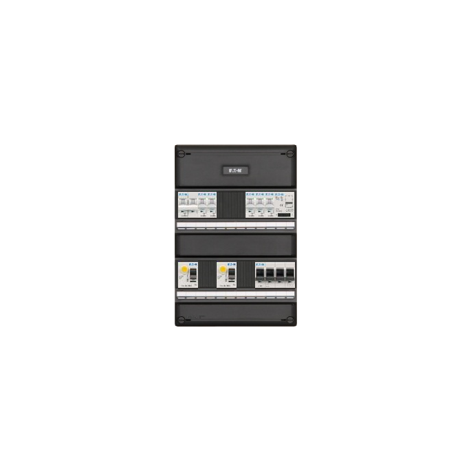 Groepenkast Eaton | 5 groepen, 1 fornuisgroep en beltransformator | 3 Fase | I-52V34FT-HS-64