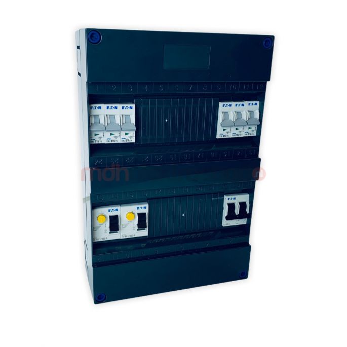 Groepenkast Eaton  6 Groepen 6 x Lichtgroepen  1 Fase  2 ALS 2P 30mA