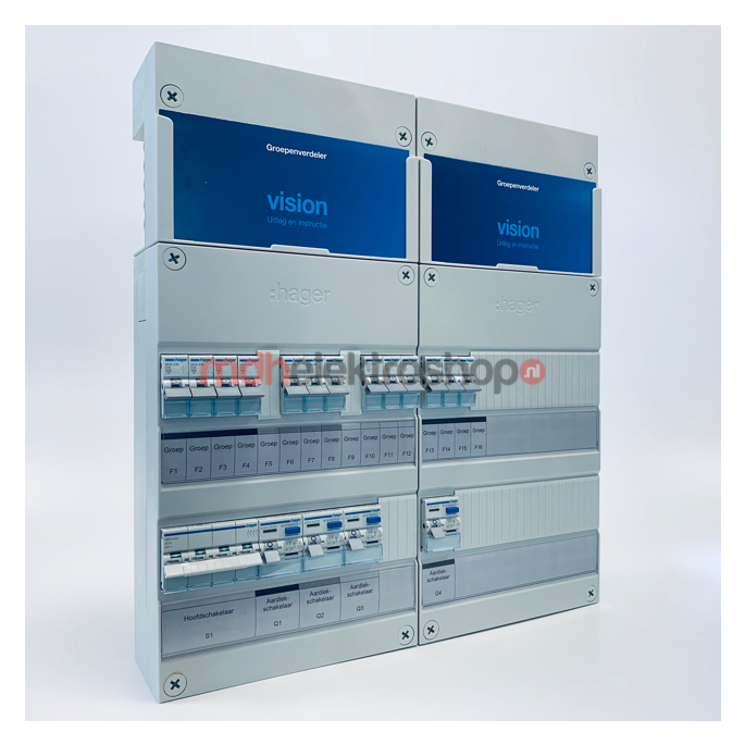 Groepenkast Hager | 13 Groepen 13 x Lichtgroepen | 3 Fase