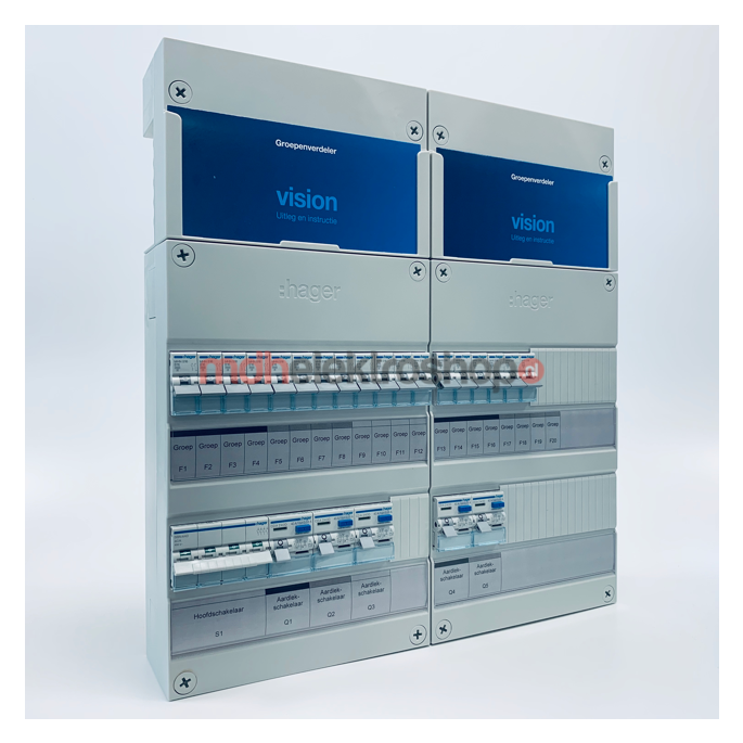 Groepenkast Hager | 18 Groepen 18 x Lichtgroepen | 3 Fase