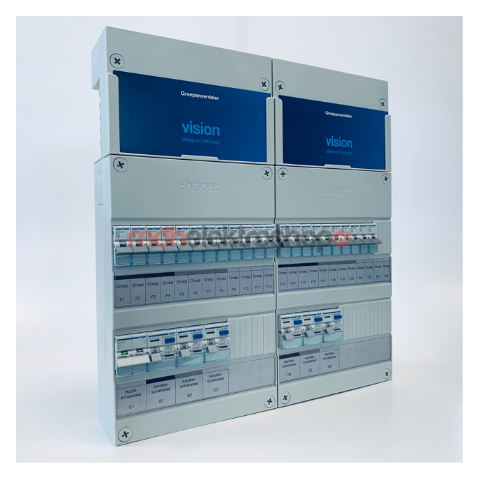 Groepenkast Hager | 22 Groepen 22 x Lichtgroepen | 1 Fase