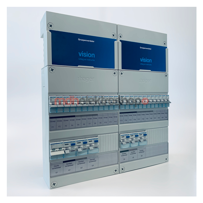 Groepenkast Hager | 24 Groepen 24 x Lichtgroepen | 1 Fase