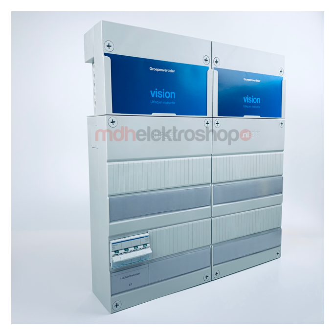 Groepenkast Hager | 3 Fase | 475 x 440 mm | 2 x VKG22S
