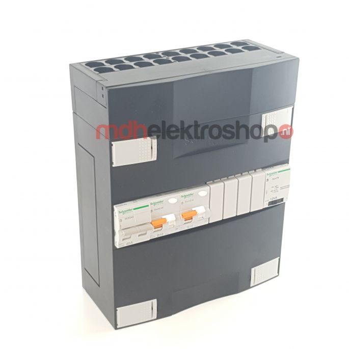 Schneider groepenkast 1 fase met 2 aardlekautomaten en beltrafo ADVA12000TH1