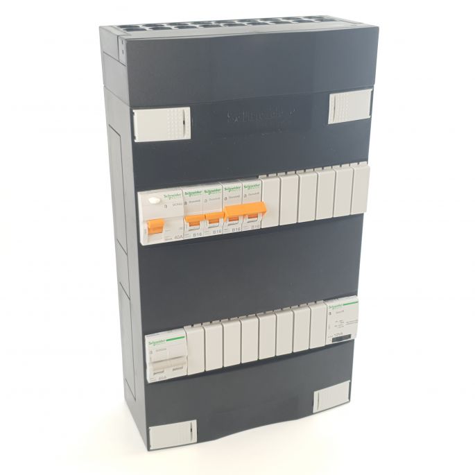 Schneider groepenkast 1 fase met 2 groepen en fornuisgroep ADVG22004FH1