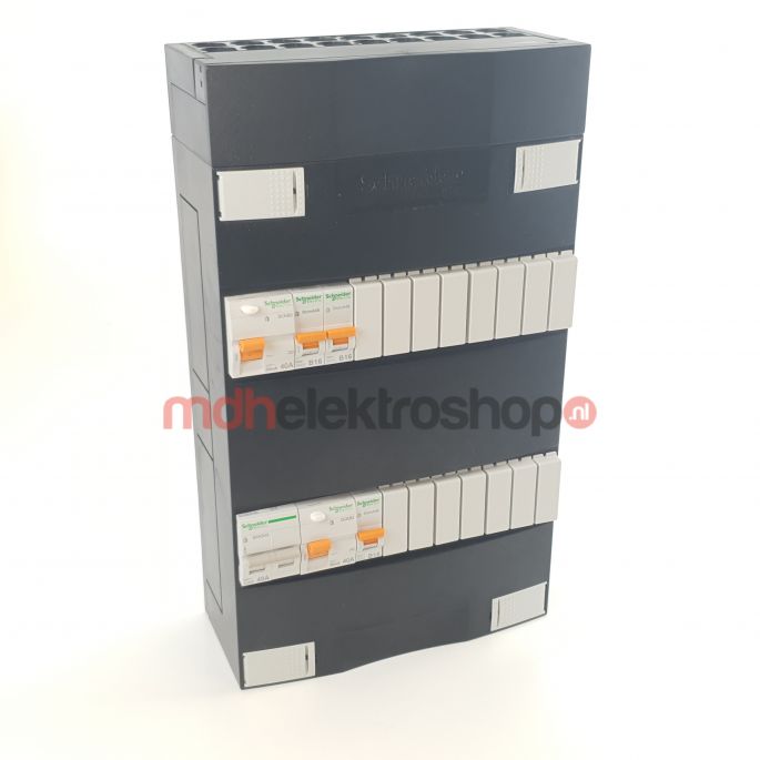 Schneider groepenkast 1 fase met 3 groepen ADVG22214H1