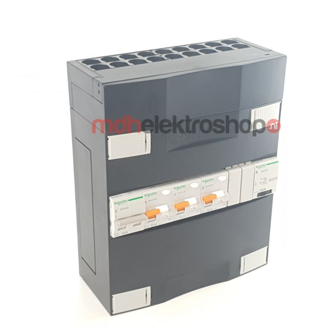 Schneider groepenkast 1 fase met 3 aardlekautomaten en beltrafo ADVA11224TH1