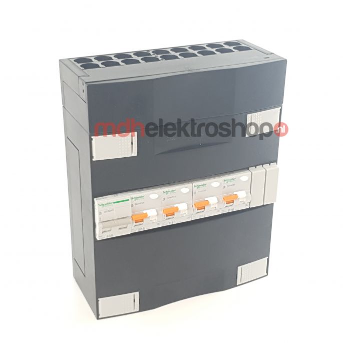 Schneider groepenkast 1 fase met 4 aardlekautomaten ADVA14000H1