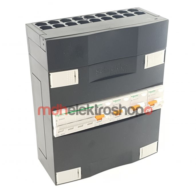Schneider groepenkast 3 fase met 4 aardlekautomaten ADVA34000H3