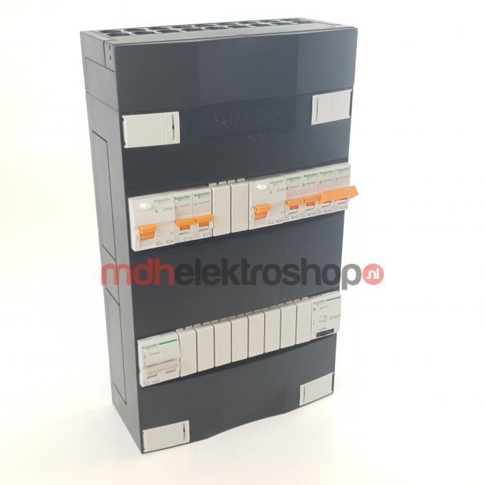 Schneider groepenkast 1 fase met 4 groepen + fornuisgroep en beltrafo ADVG22224FTH1