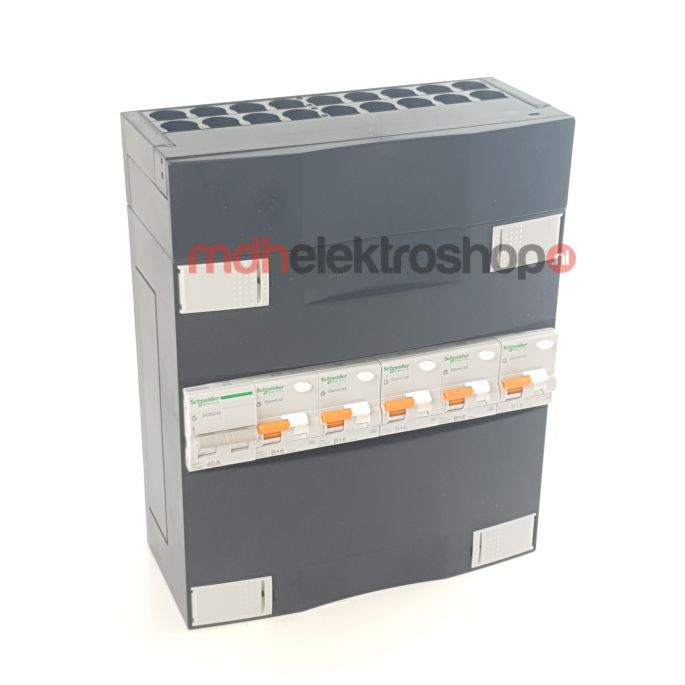 Schneider groepenkast 1 fase met 5 aardlekautomaten ADVA15000H1