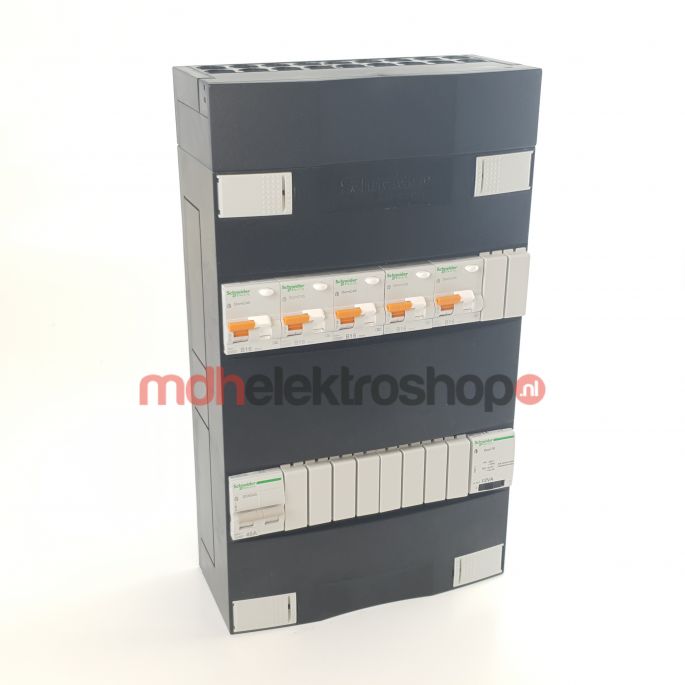 Schneider groepenkast 1 fase met 5 aardlekautomaten en beltrafo ADVAG15000TH1