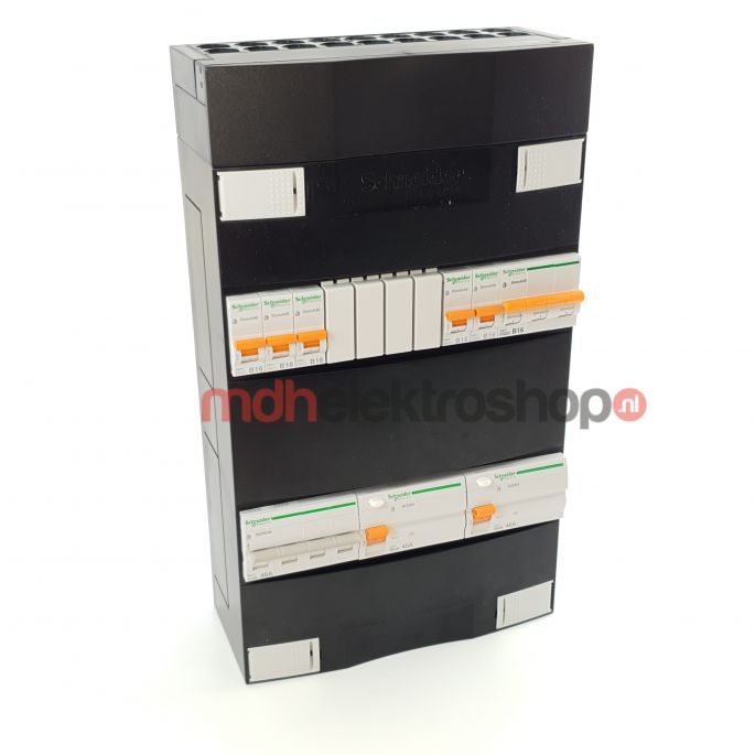Schneider groepenkast 3 fase met 5 groepen en fornuisgroep ADVG43424KB16H3