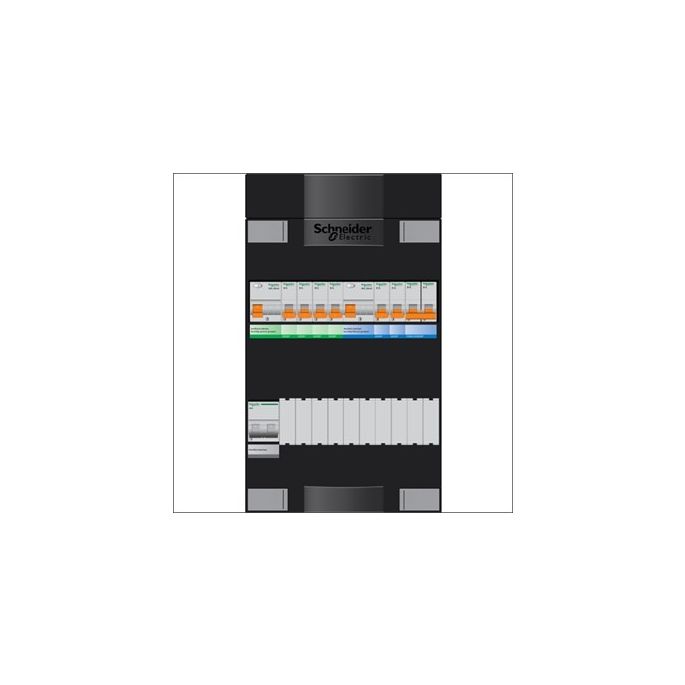 Schneider groepenkast 1 fase met 6 groepen en fornuisgroep ADVG24224FH1