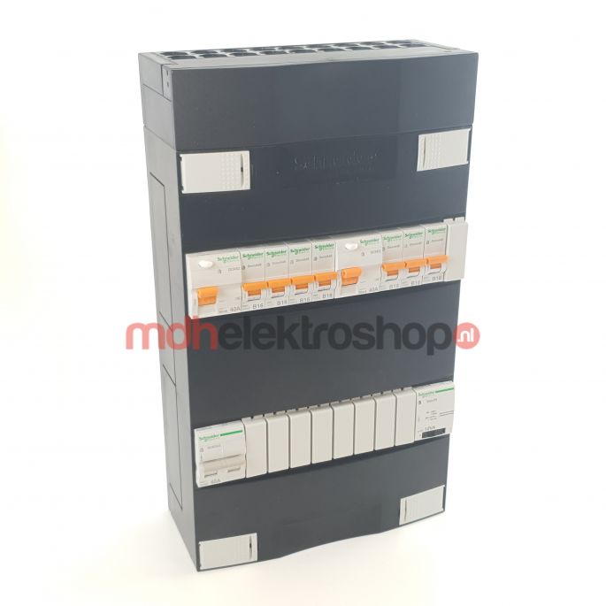 Schneider groepenkast 1 fase met 7 groepen en beltransformator ADVG24234TH1