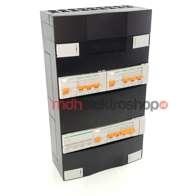 Schneider groepenkast 3 fase met 8 groepen en fornuisgroep ADVG2323224FH3