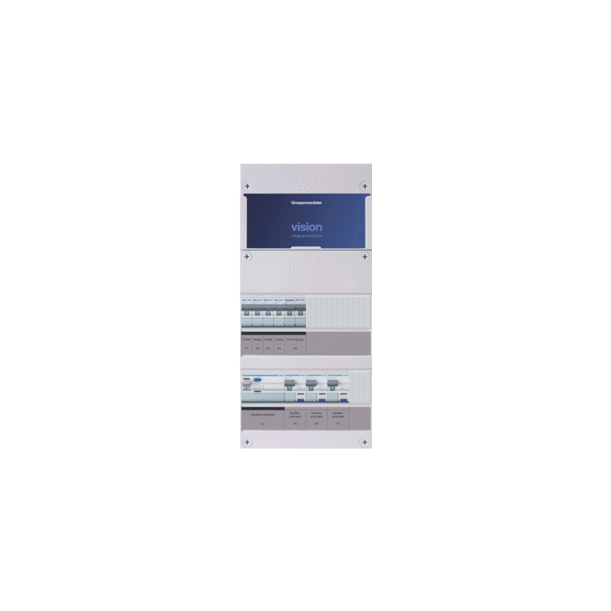 Groepenkast Hager | 8 Groepen 7 x Lichtgroepen 1 x Fornuisgroep | 3 Fase | VKG430U-F