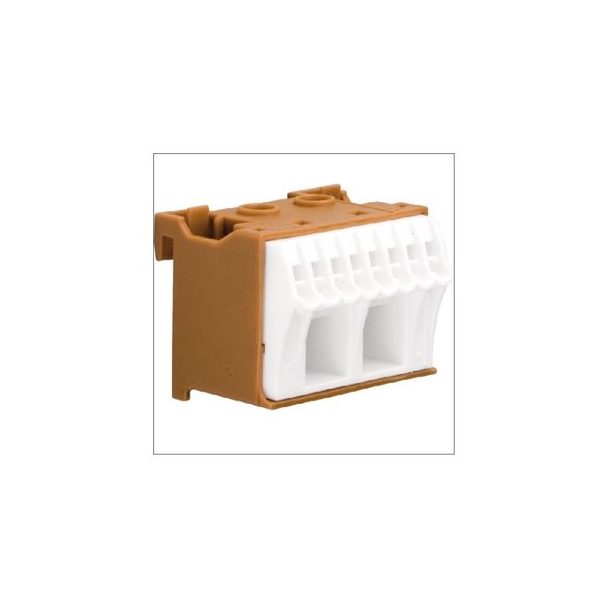 Hager Vision - aansluitklem fase 2x schroef / 8x steek - KN10P