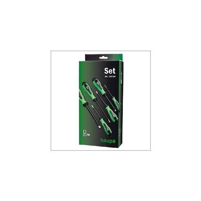 HAUPA 101560 SCHROEVENDR SET 6ST GRZW