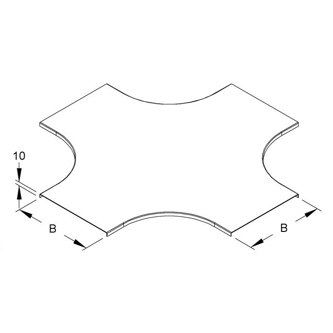 NIEDAX RKSD 250 | Deksel voor kruisstuk 250mm | 161538