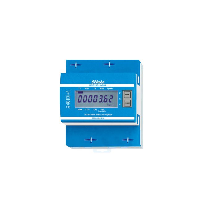 ELTAKO DSZ15D-3X80A | kWh-meter 80A, 3-fase, MID, geijkt | 28380015