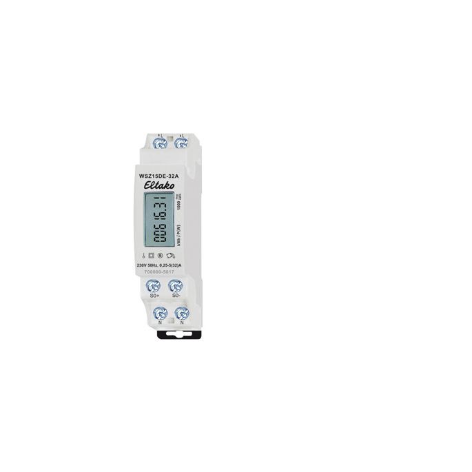 ELTAKO WSZ15DE-32A | kWh-meter 32A, 1-fase, ongeijkt | 28032615