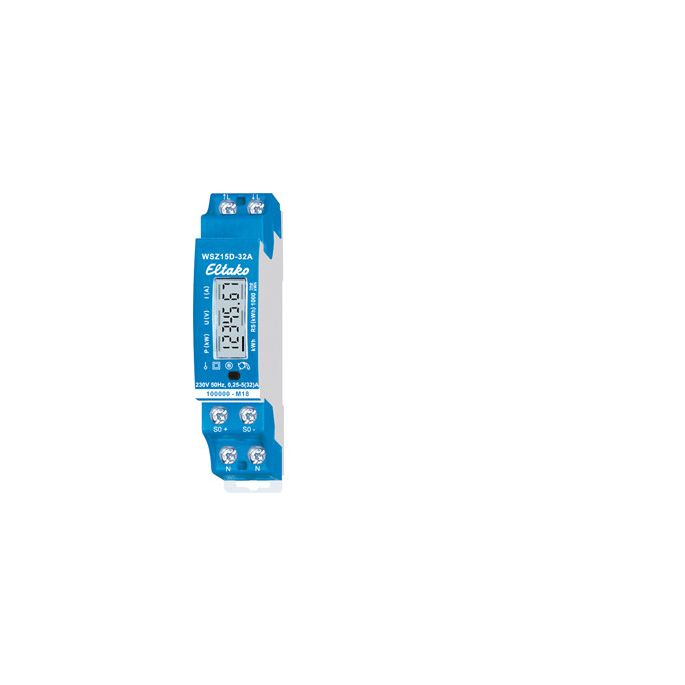 ELTAKO WSZ15D-32A | kWh-meter 32A, 1-fase, MID, geijkt | 28032015