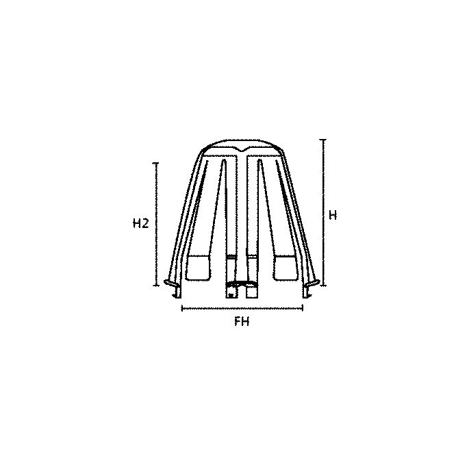 HELLERMANN SpotClip-II AFSTANDHOUDER LED-INBOUWSPOT