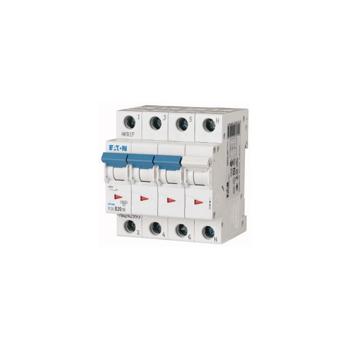 Eaton krachtgroep / 3-polig + nul, B20A / PLS6-B20/3N-MW / 242993