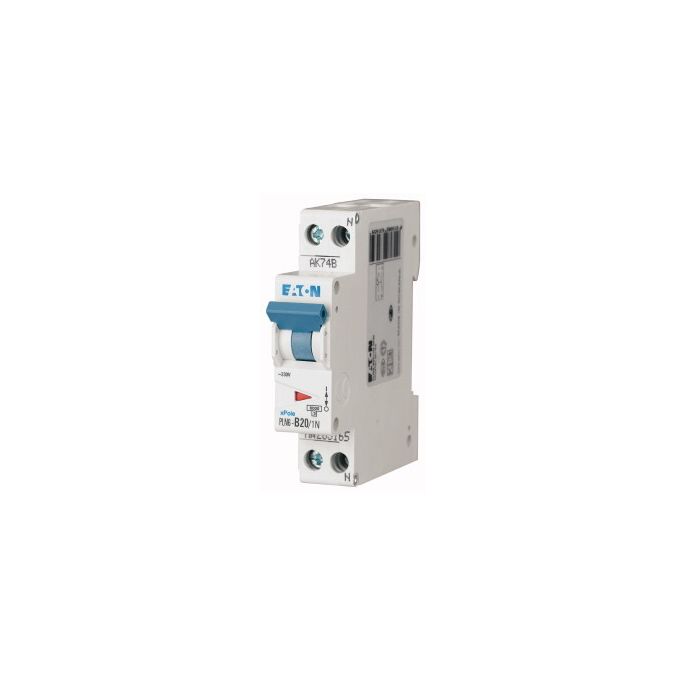 Eaton installatieautomaat / 1-polig + nul, B20A / PLN6-B20/1N-MW / 263165