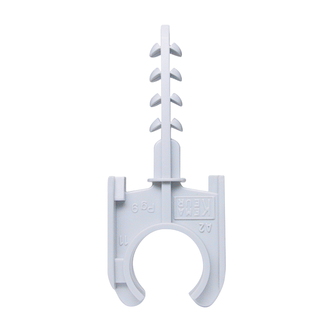 SCHNABL AKS19 - Klembeugel + plug 19 mm - grijs - 200 stuks