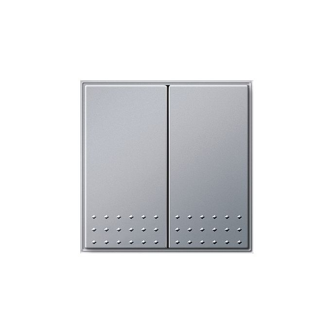 Gira | Tastschakelaar 2-voudig serie | Aluminium | TX44 | 012565