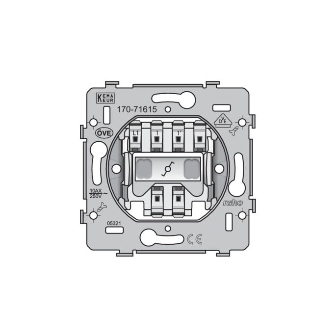 Niko | Wisselschakelaar met insteekklemmen | 170-71615